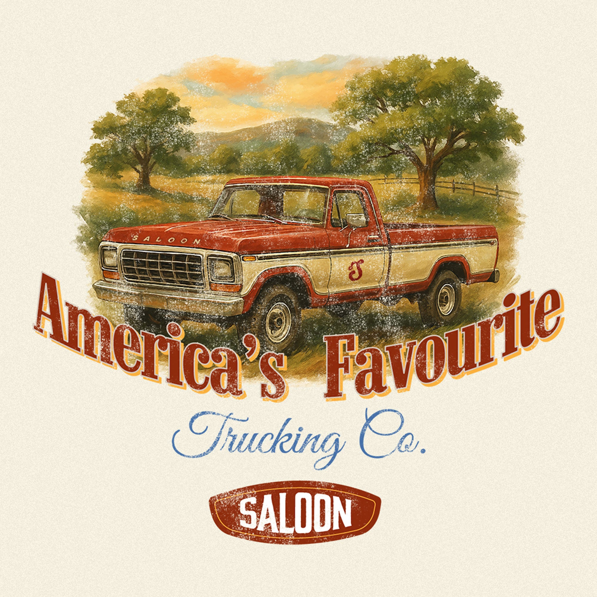 AMERICA'S FAVOURITE - VINTAGE HEAVY TEE