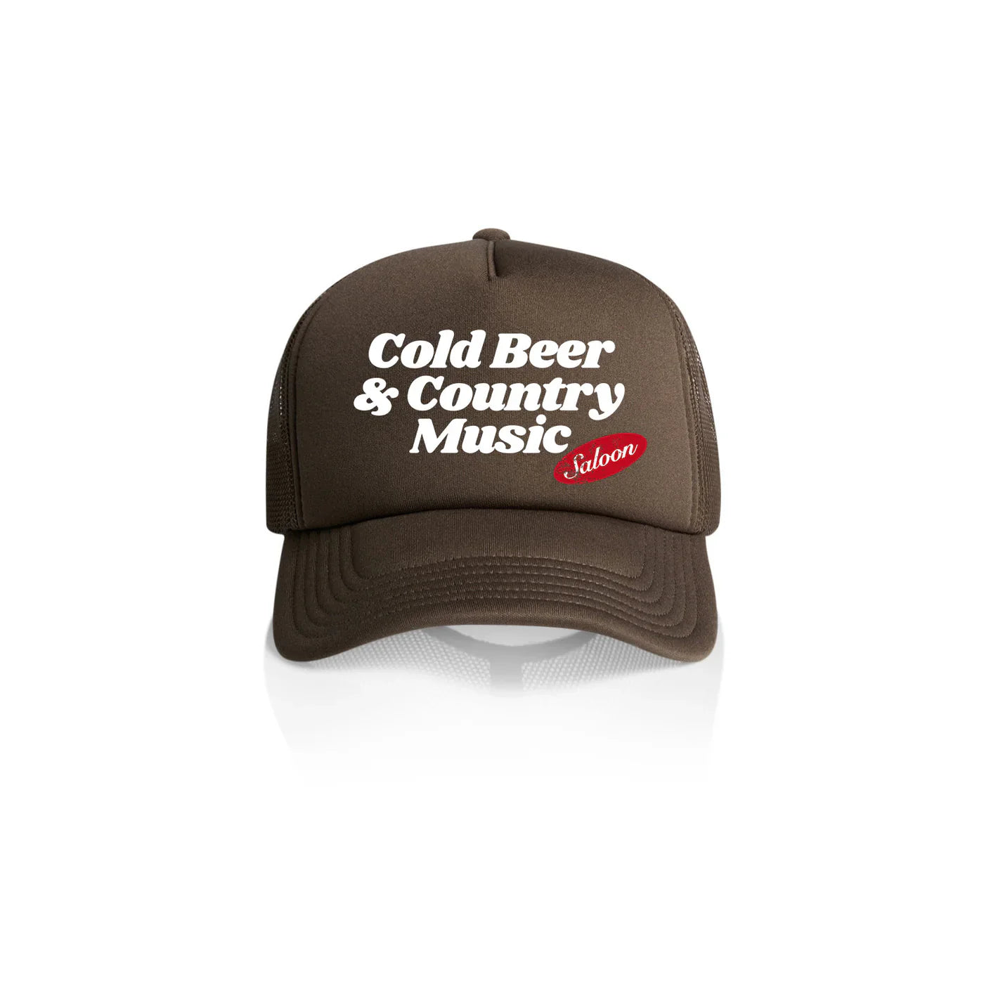 COLD BEER & COUNTRY MUSIC - BROWN TRUCKER