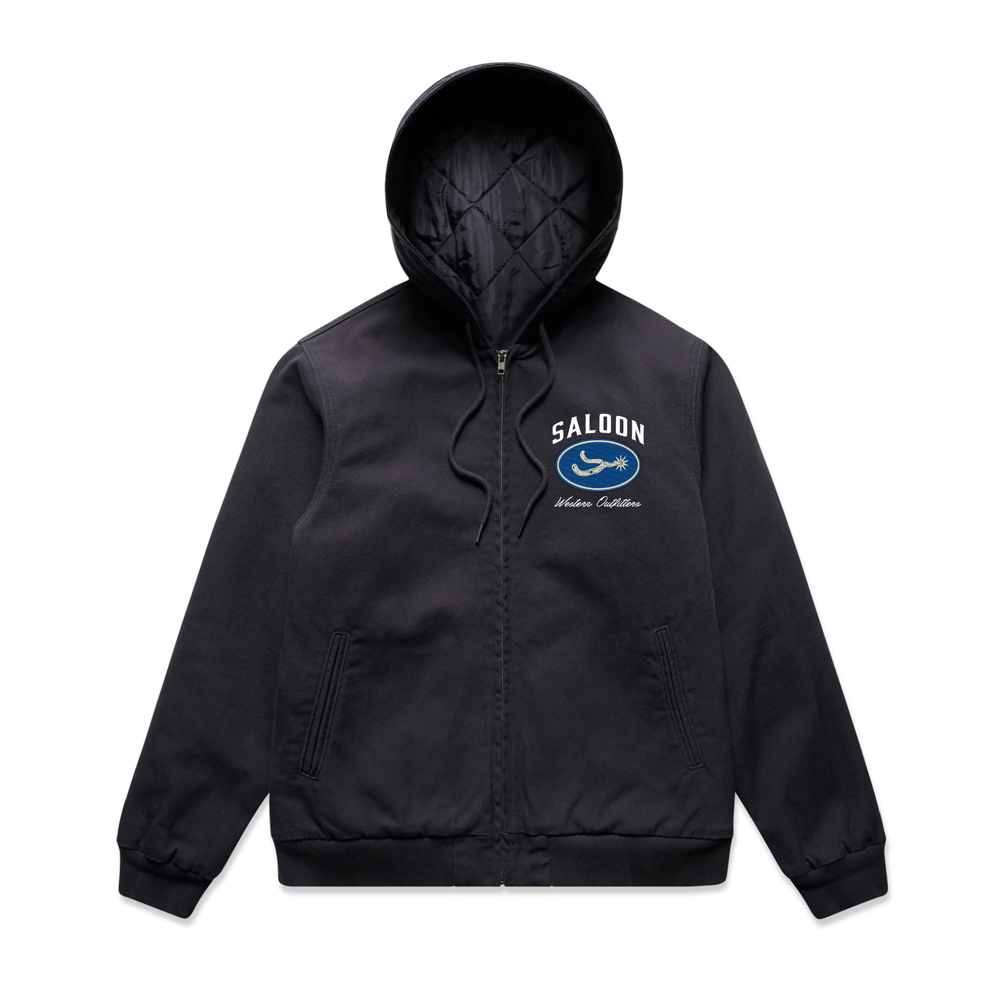 Spurline Canvas Hood Bomber