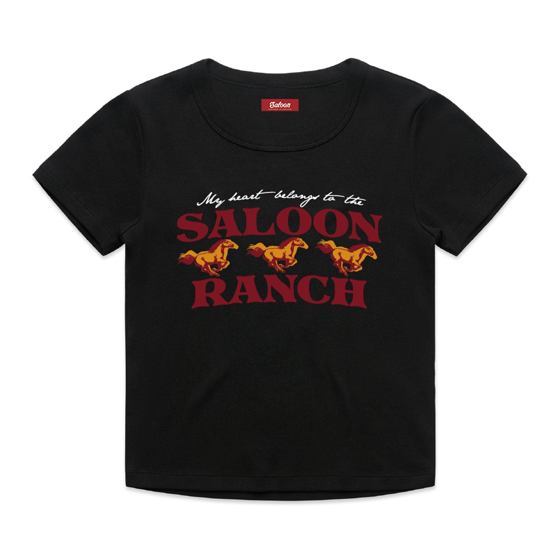 SALOON RANCH - WOMENS BABY TEE