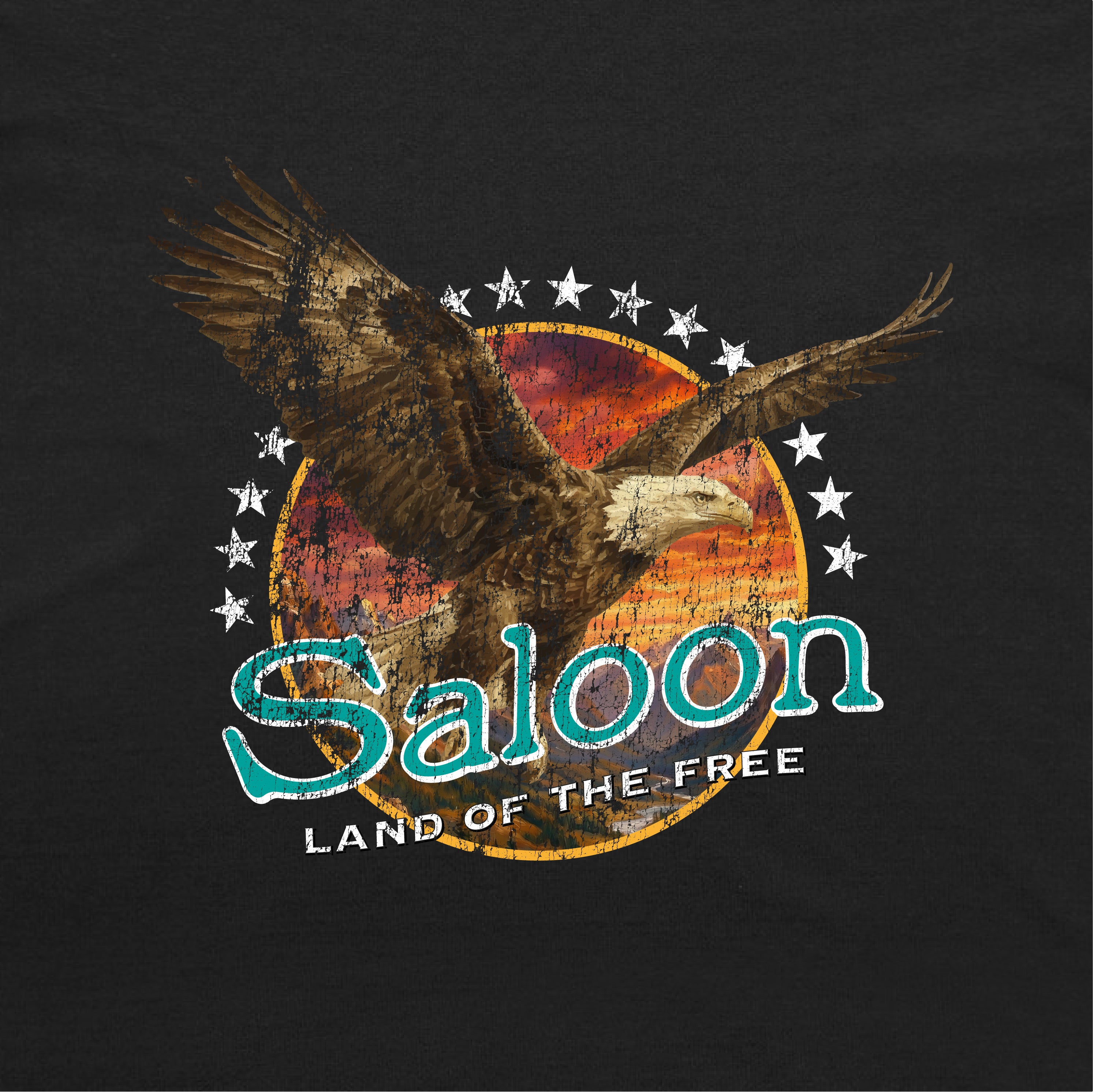 Eagle Land Of The Free - Faded Heavy Tee