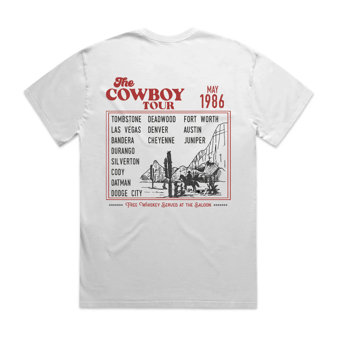 COWBOY TOUR - HEAVY FADED TEE