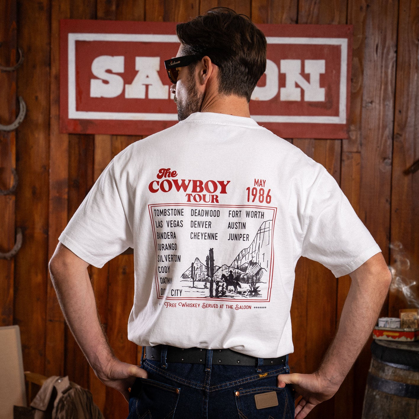 COWBOY TOUR - HEAVY FADED TEE