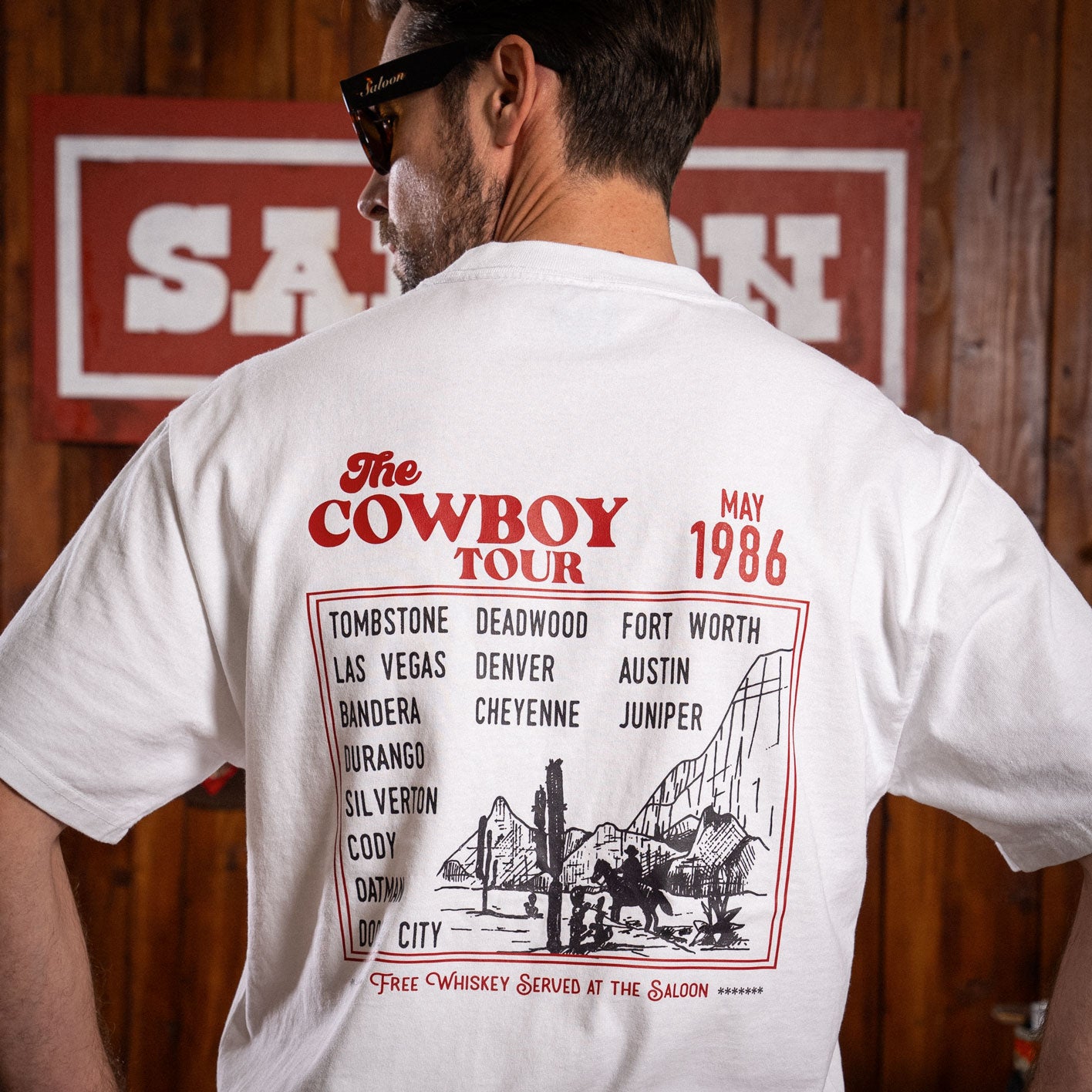 COWBOY TOUR - HEAVY FADED TEE
