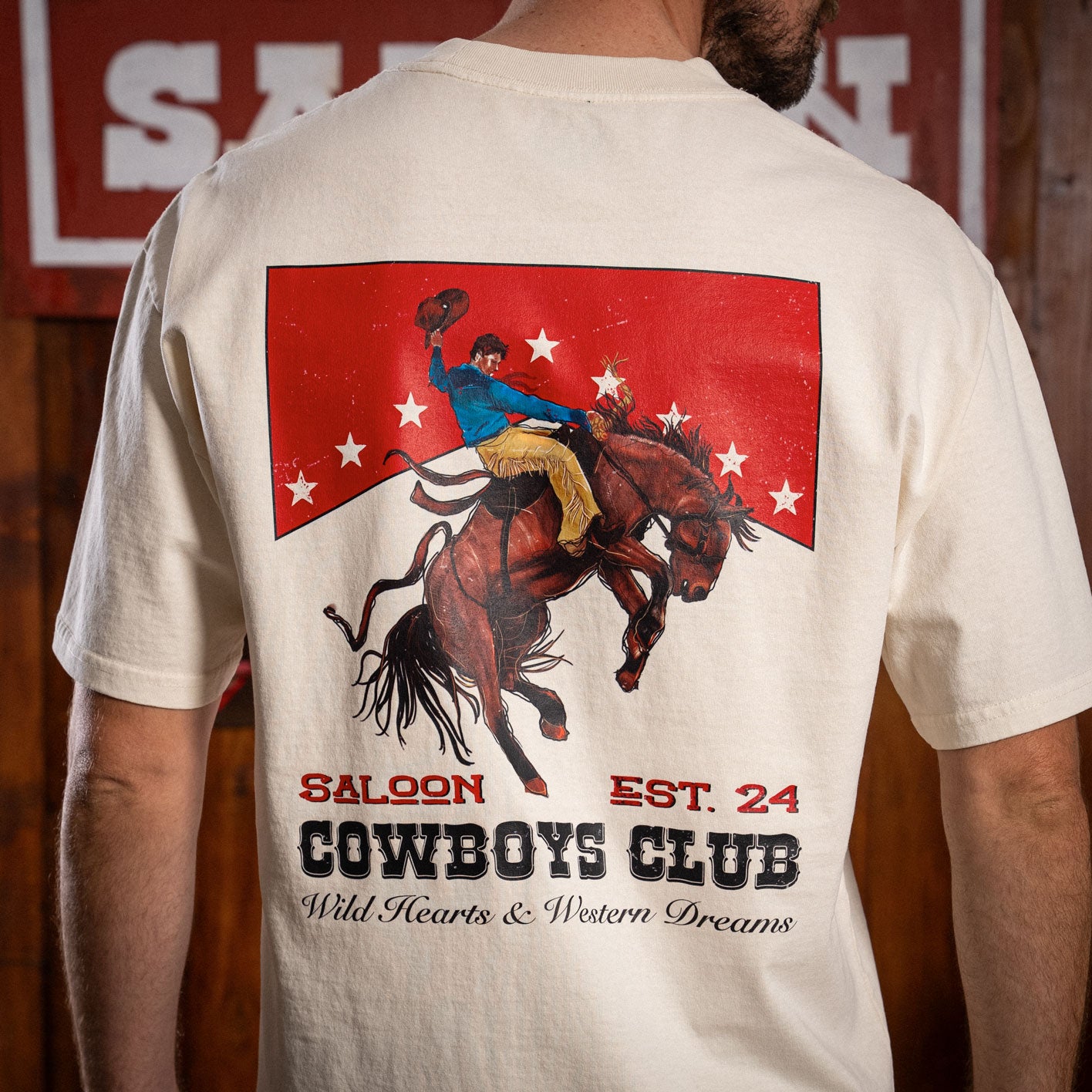 COWBOYS CLUB - HEAVY FADED TEE (SALE)