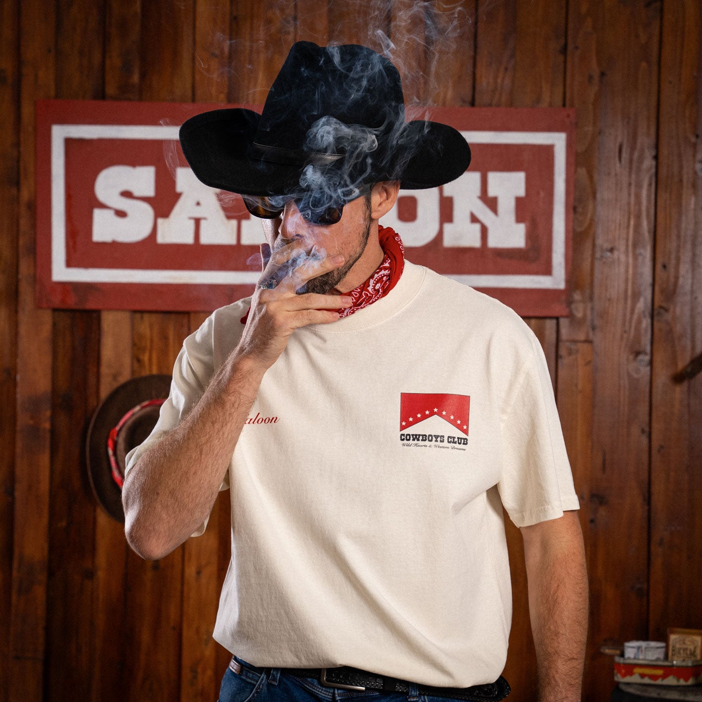 COWBOYS CLUB - HEAVY FADED TEE (SALE)