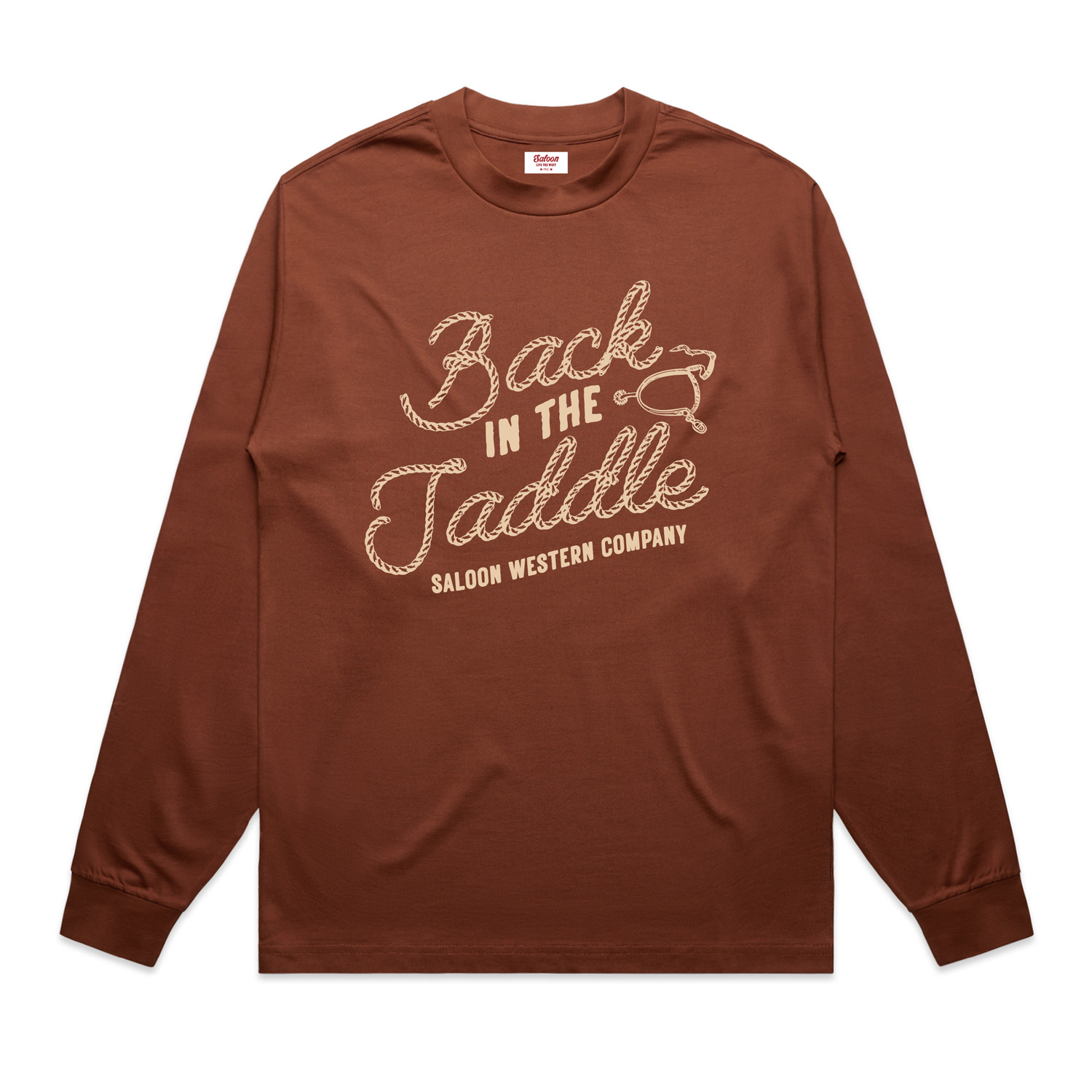 BACK IN THE SADDLE - HEAVY L/S TEE