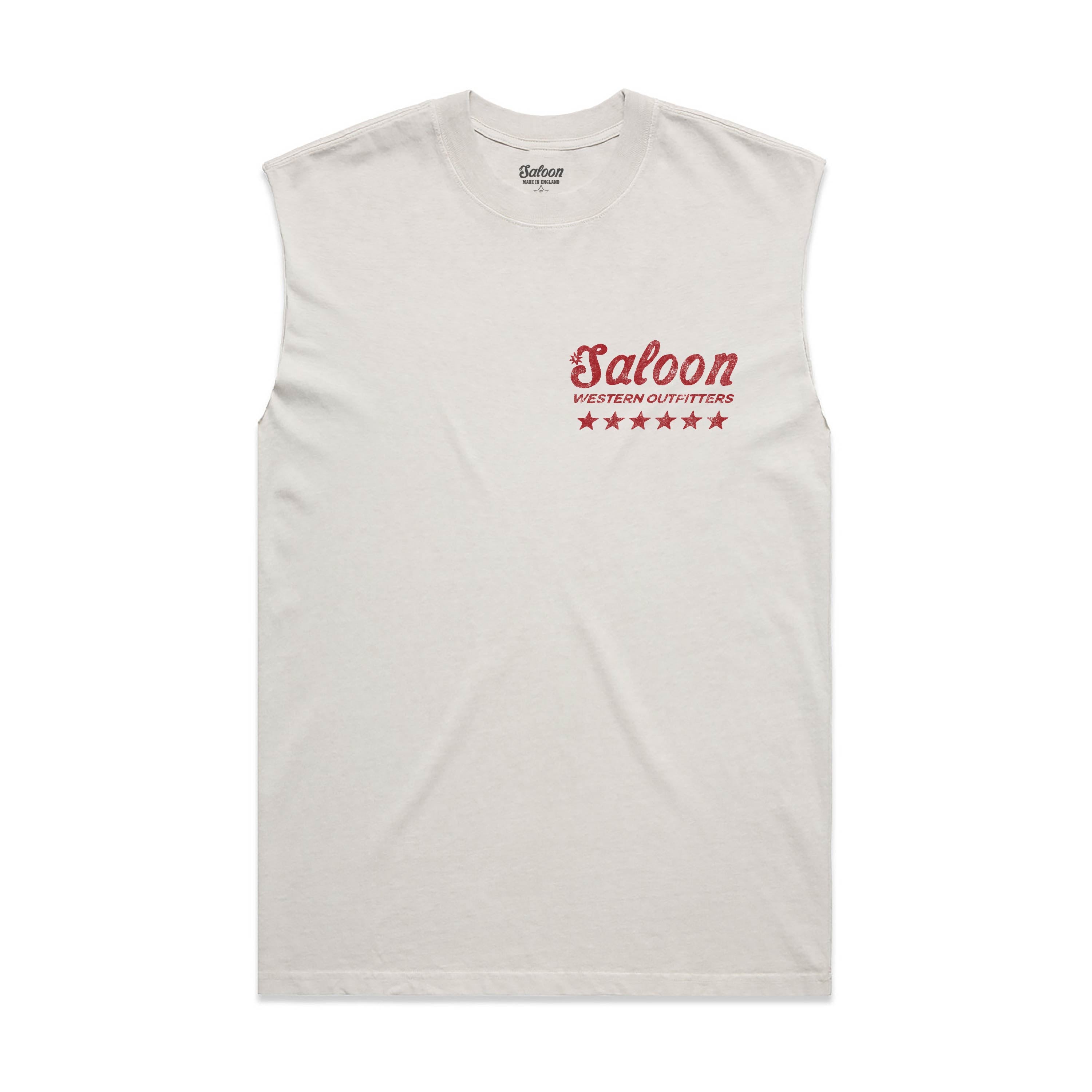 SALOON BUCKING BRONCO - MENS HEAVY FADED TANK