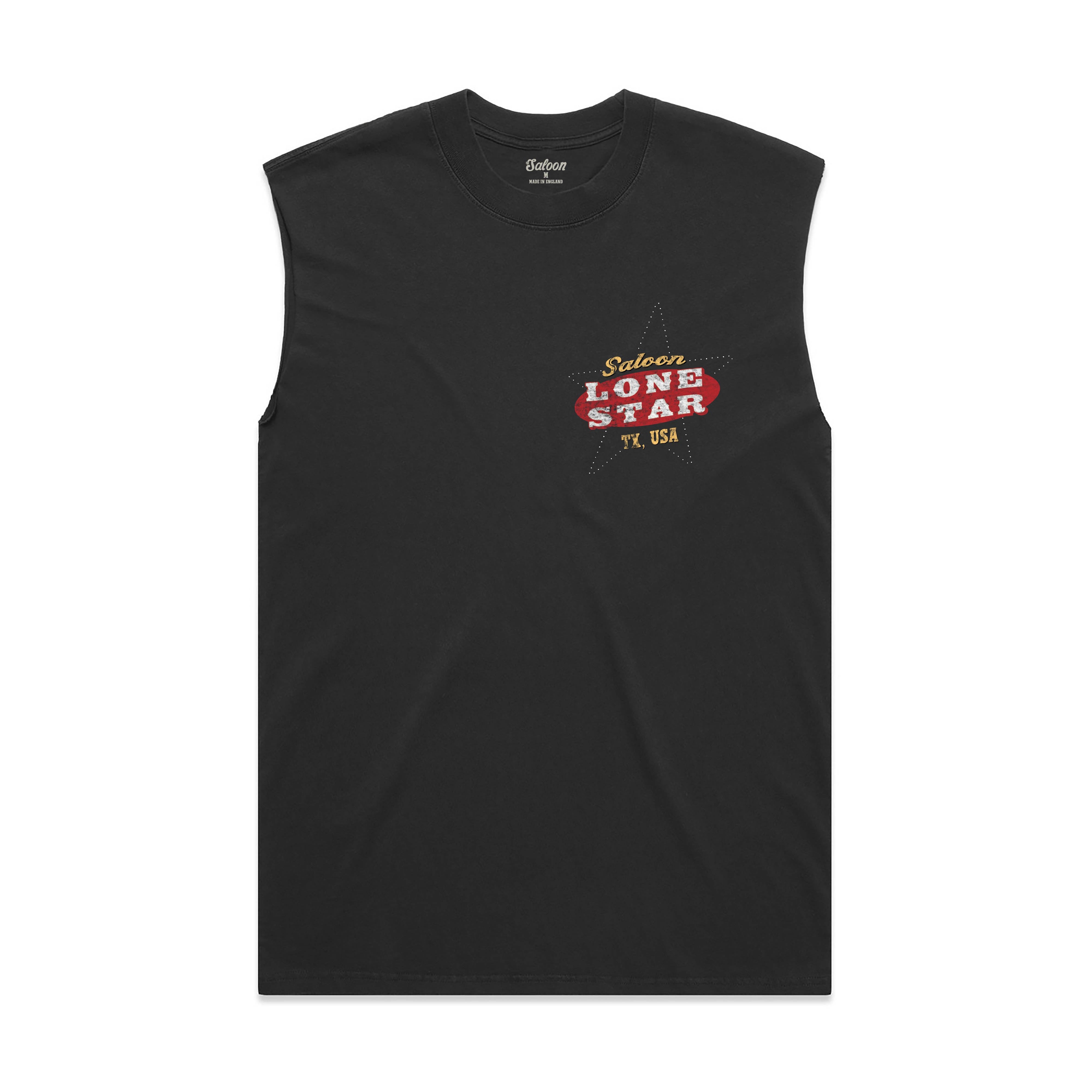 LONESTAR SALOON - MENS HEAVY FADED TANK