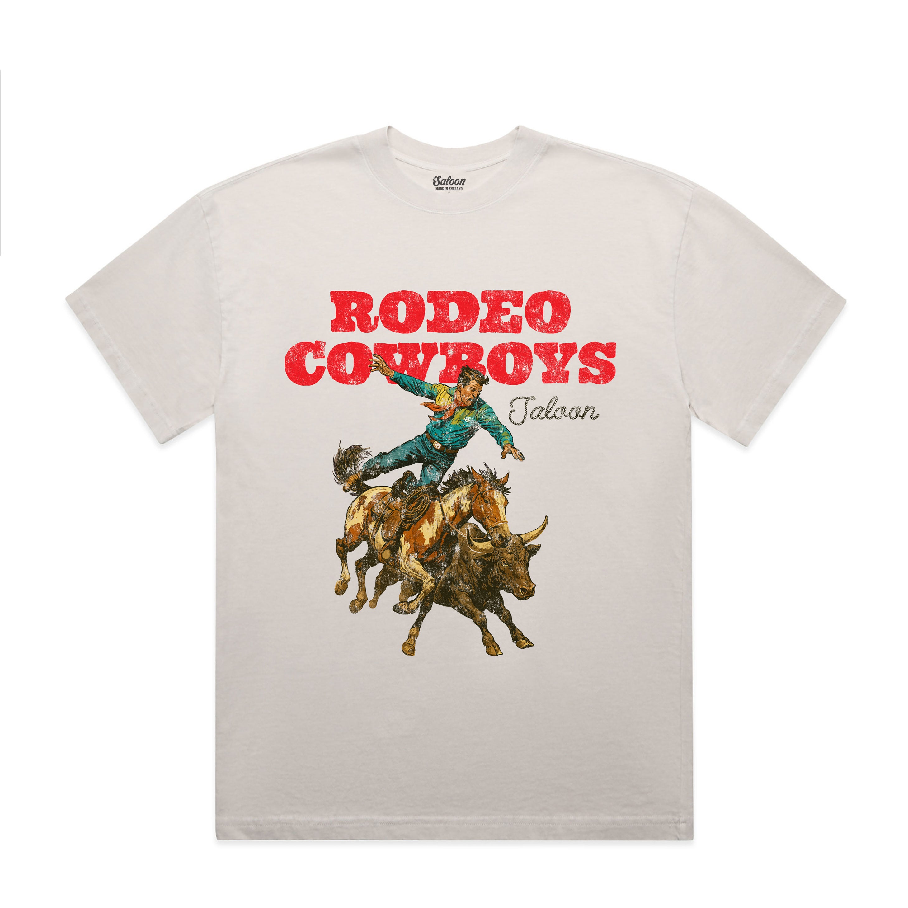 RODEO COWBOYS - HEAVY FADED BOXY TEE