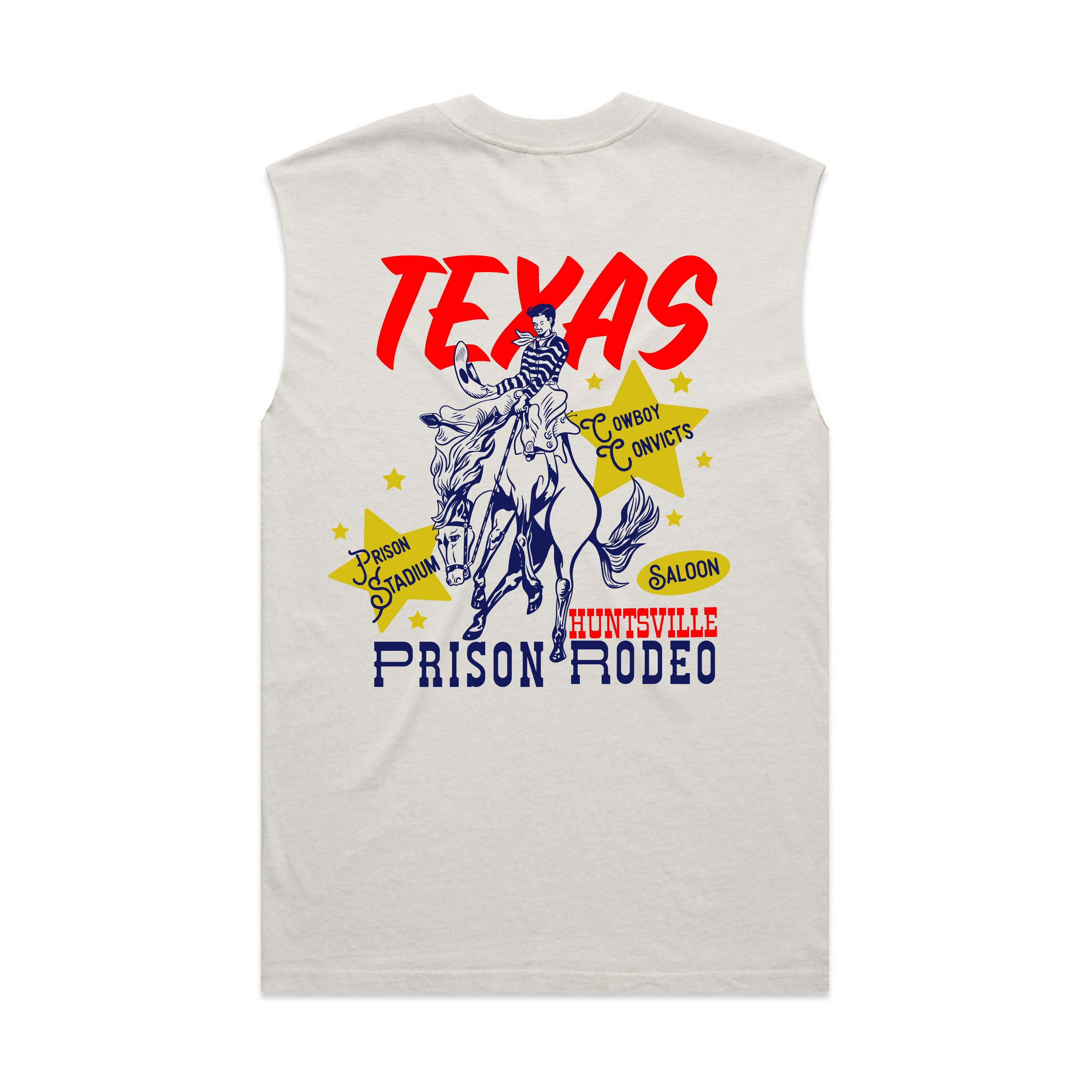 TEXAS PRISON RODEO - MENS HEAVY FADED TANK