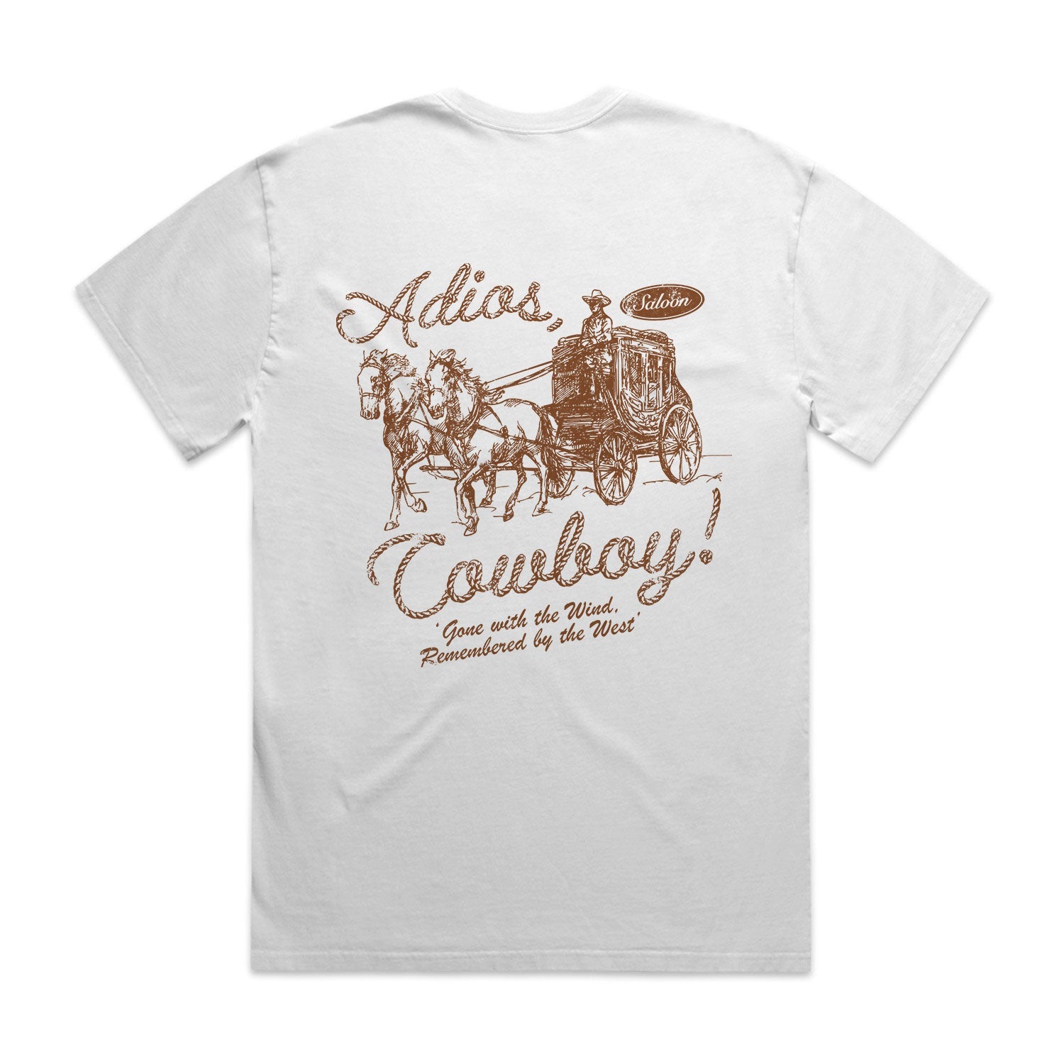 ADIOS COWBOY - HEAVY FADED TEE