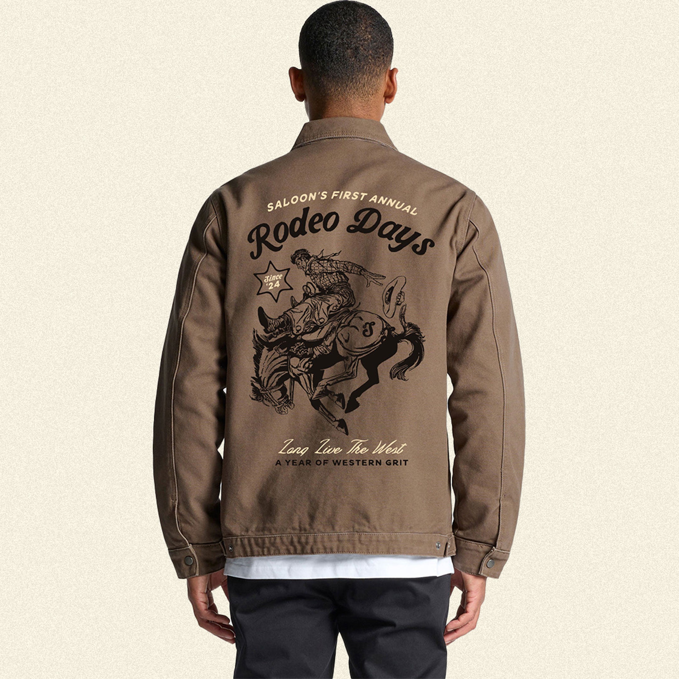 SALOON 1ST ANNUAL RODEO DAYS CANVAS JACKET