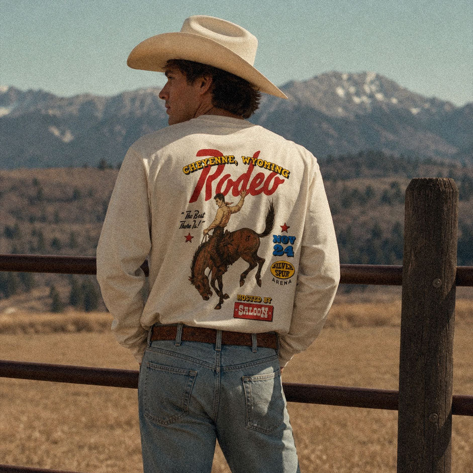 CHEYENNE RODEO - HEAVY L/S TEE