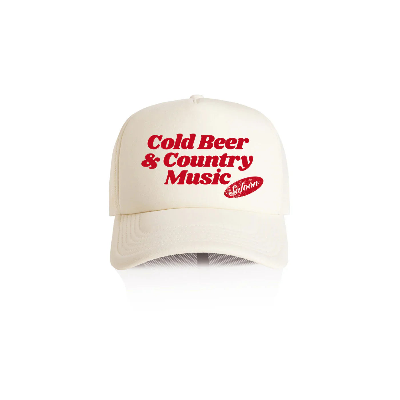 Cold Beer & Country Music Ecru Trucker