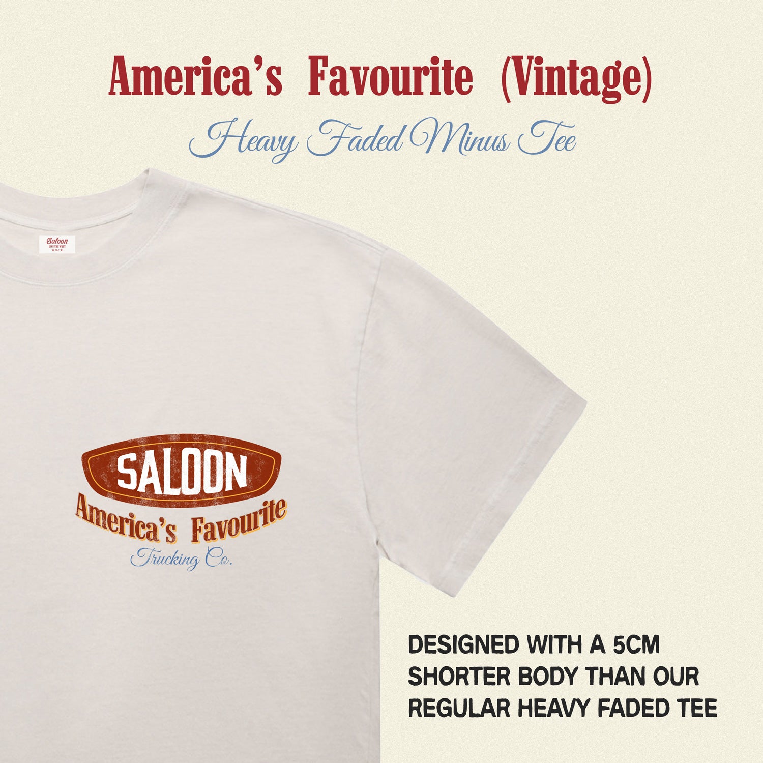 AMERICA'S FAVOURITE - VINTAGE HEAVY TEE