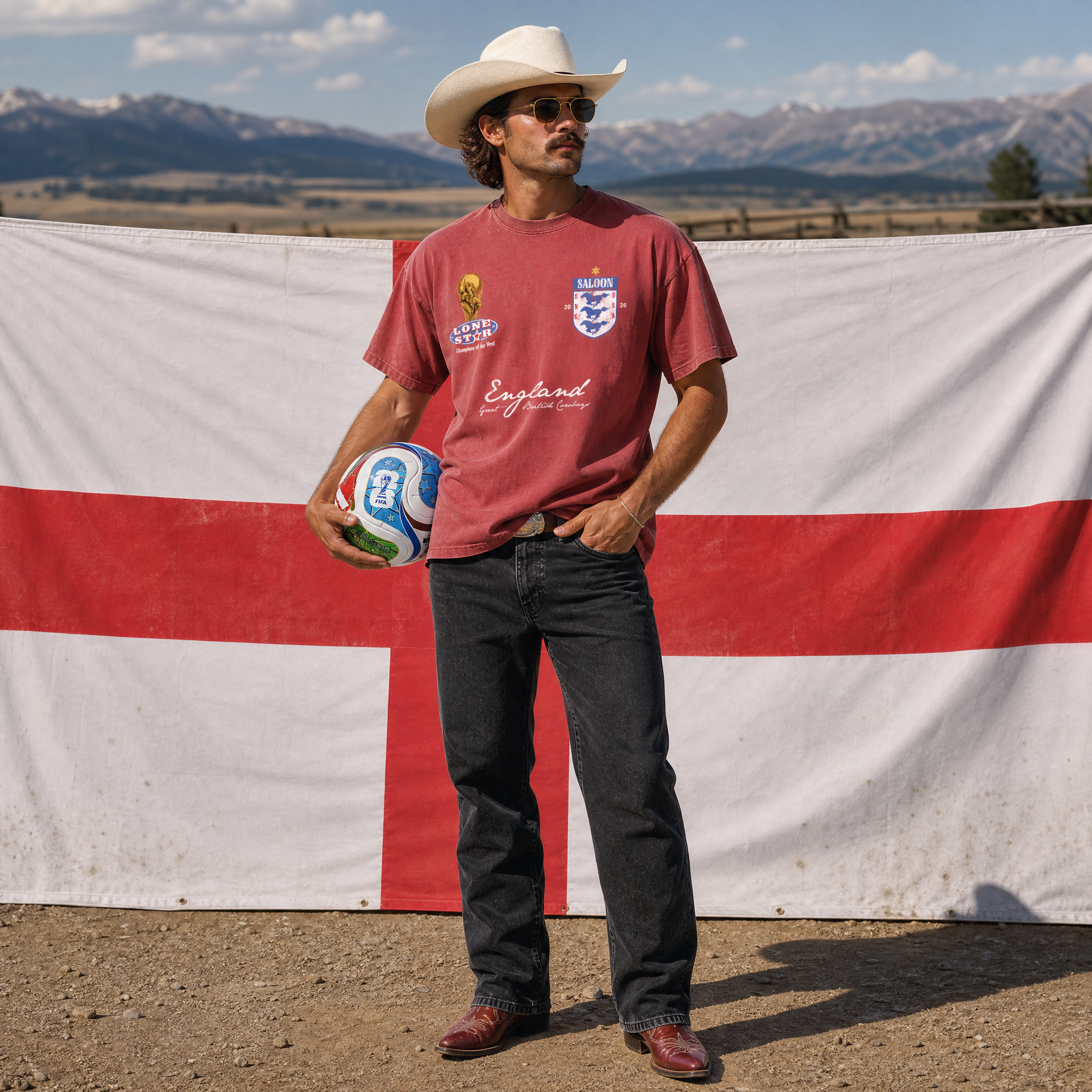 England Lonestar Away - Heavy Faded Tee