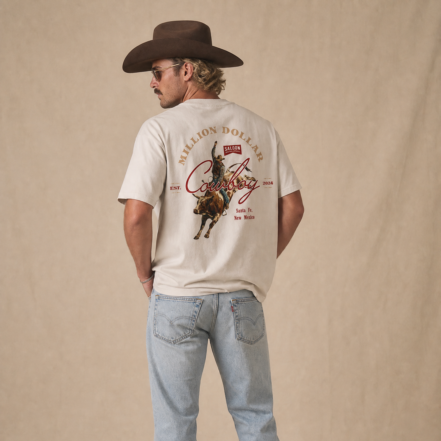 MILLION DOLLAR COWBOY - HEAVY FADED TEE