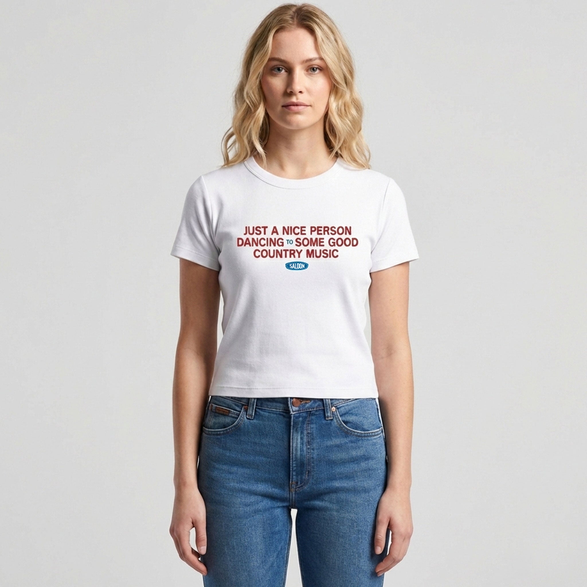 NICE PERSON COUNTRY MUSIC - WO'S RIB BABY TEE