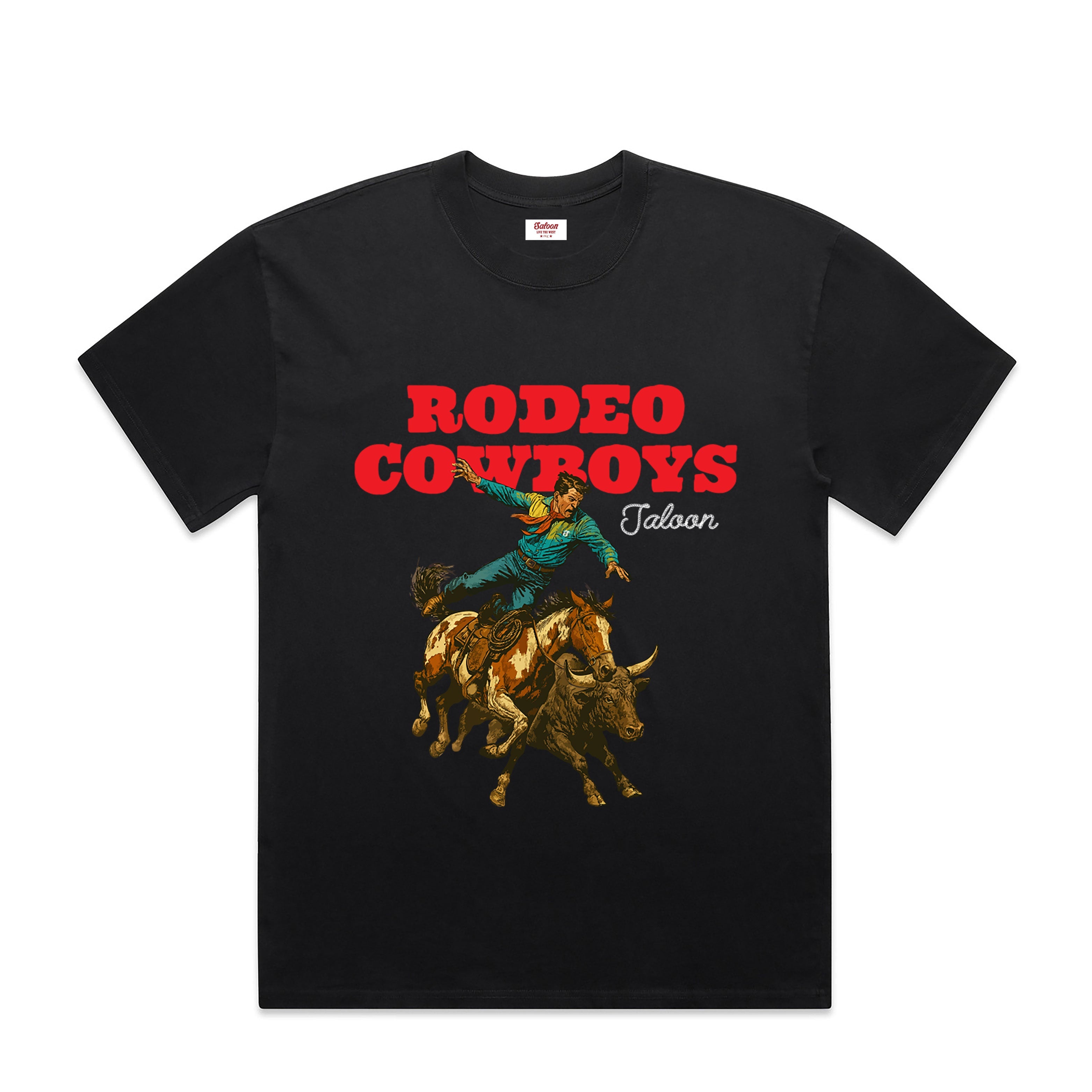 RODEO COWBOYS - HEAVY MINUS TEE (BLACK)
