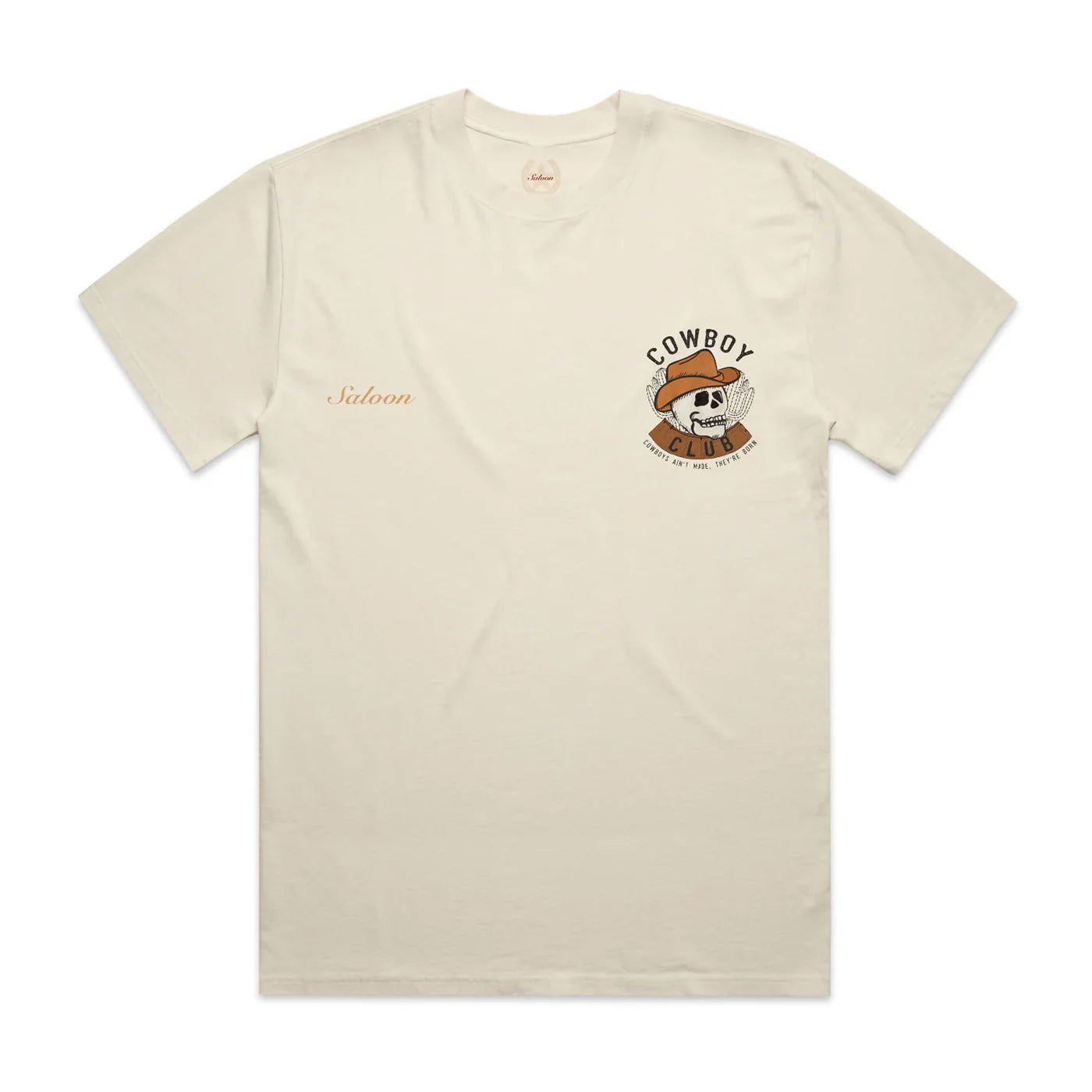 COWBOY CLUB SKULL - HEAVY TEE (SALE)