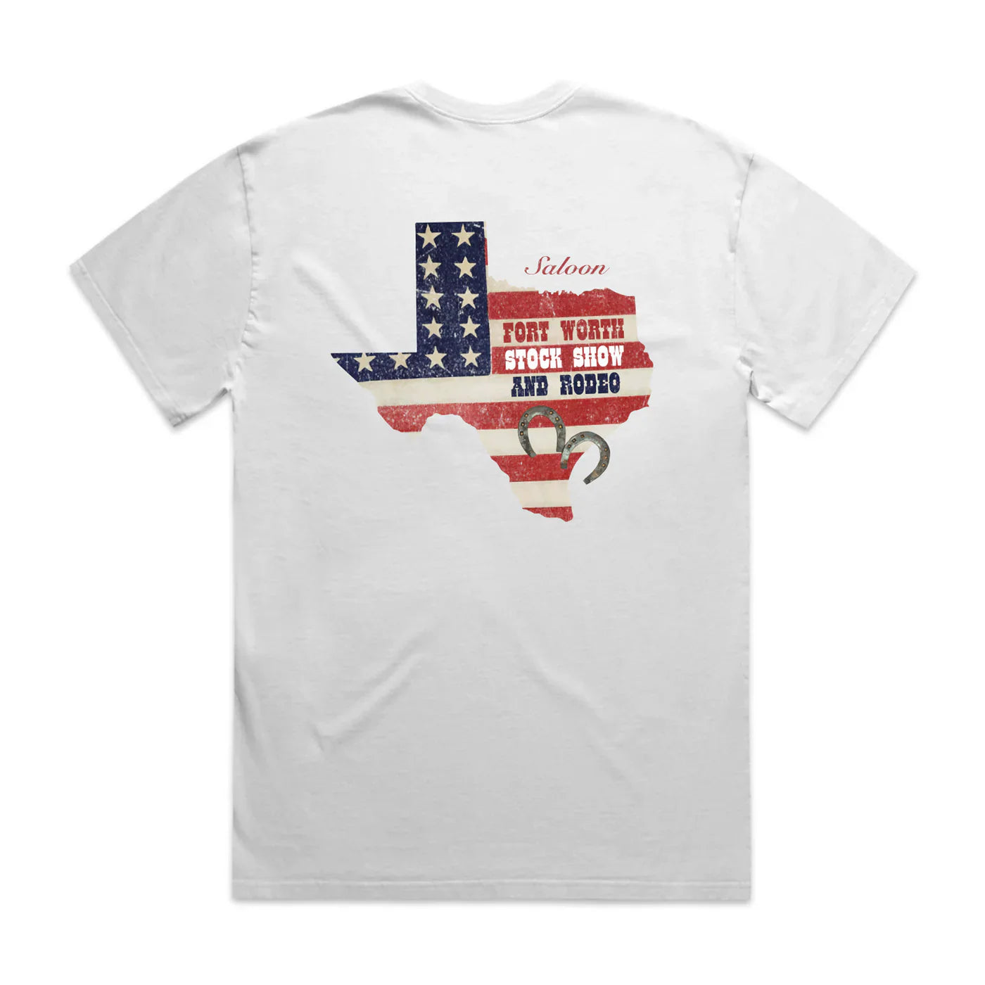 TEXAS RODEO BULL - WHITE HEAVY TEE