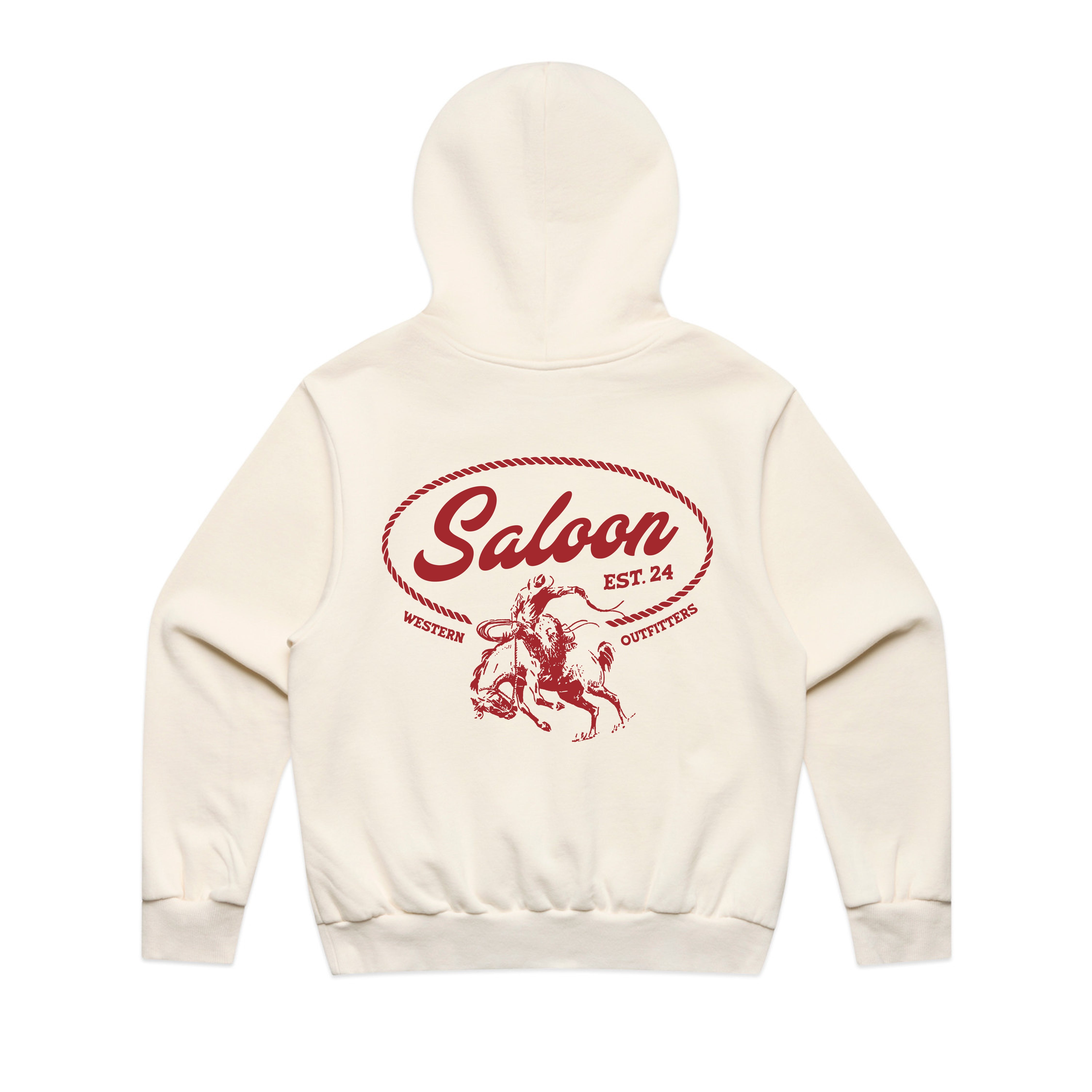 SALOON COWBOY EMBLEM - BOX HOOD