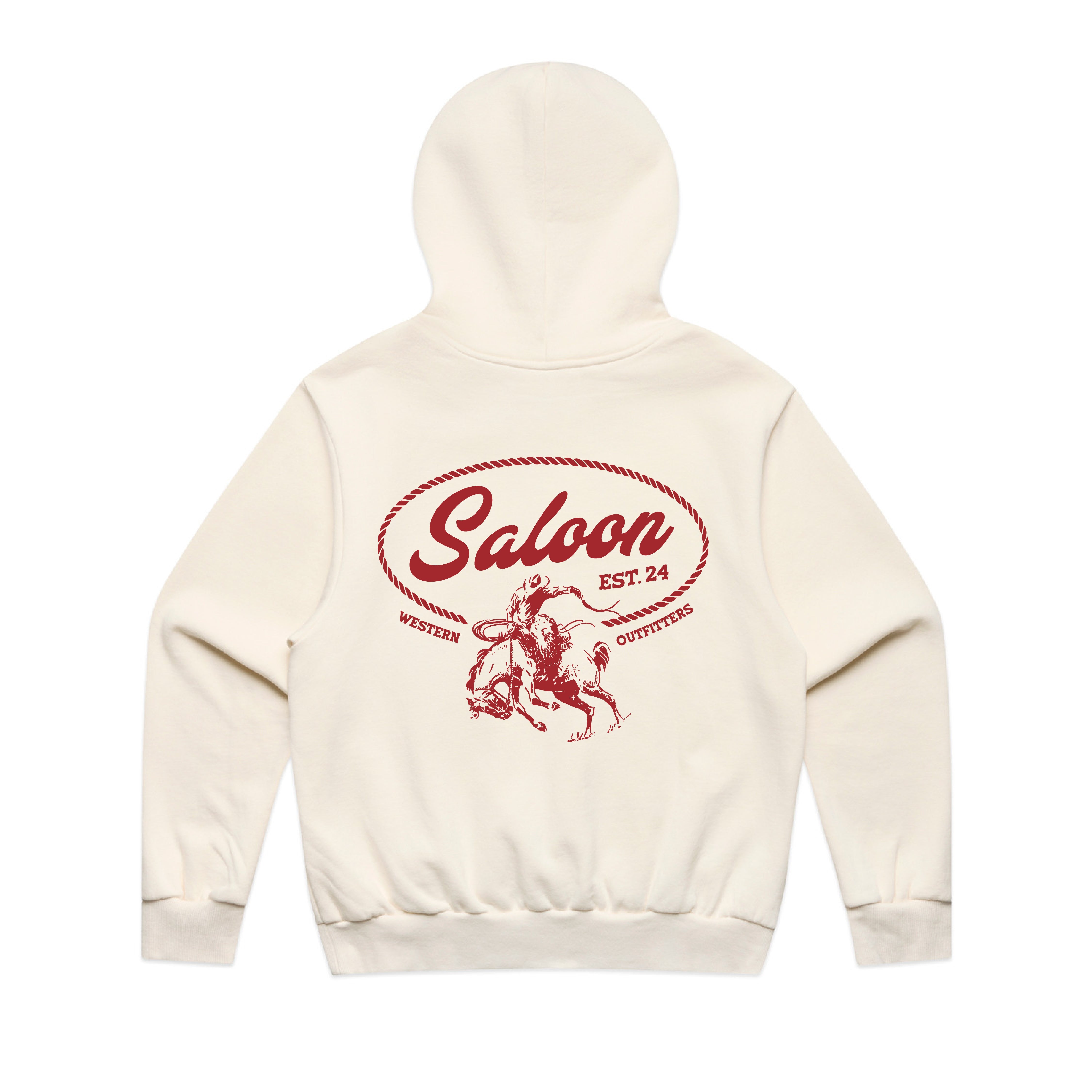 SALOON COWBOY EMBLEM - BOX HOOD