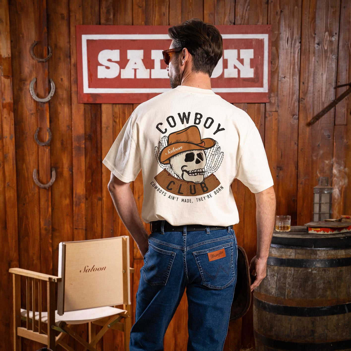 Cowboy Club Skull - Tee