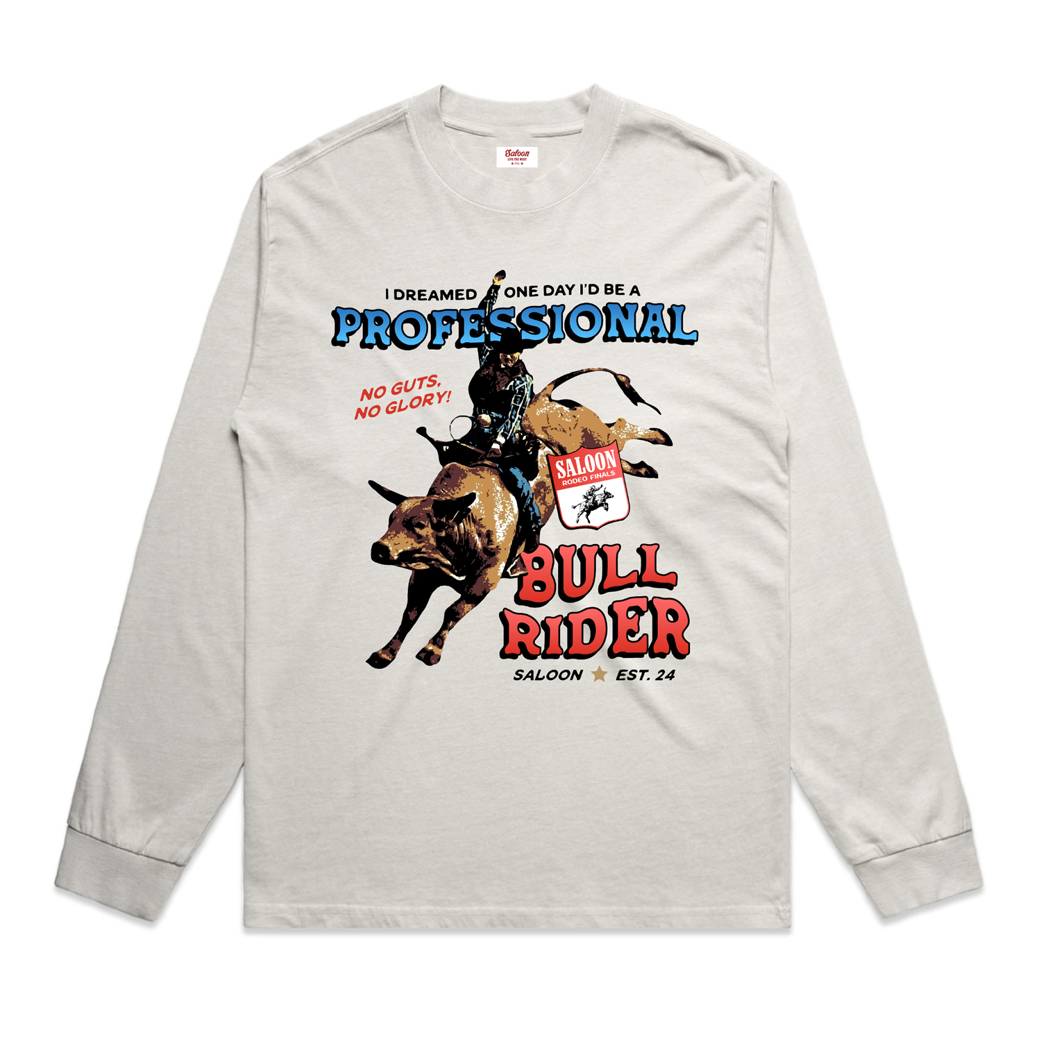 PRO BULL RIDER - FADED L/S TEE