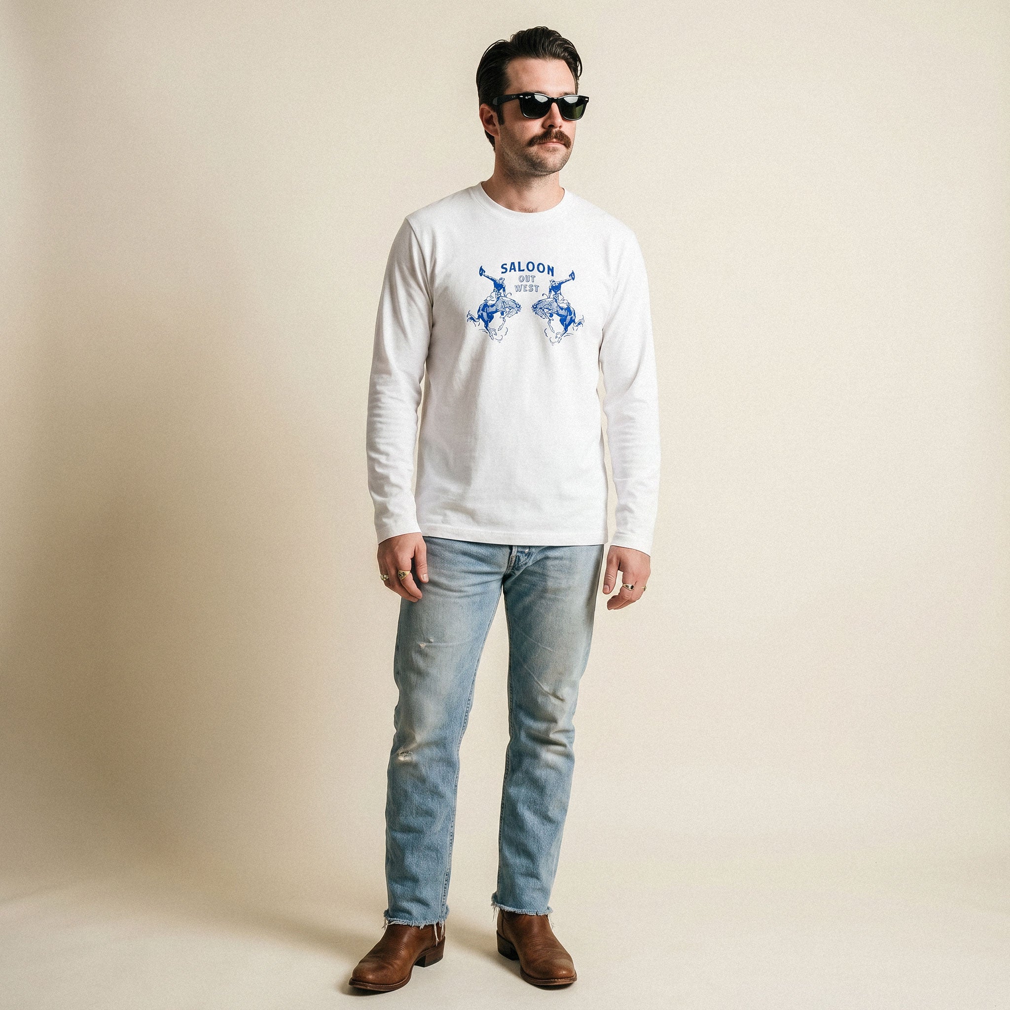 Saloon Out West - L/S Box Tee
