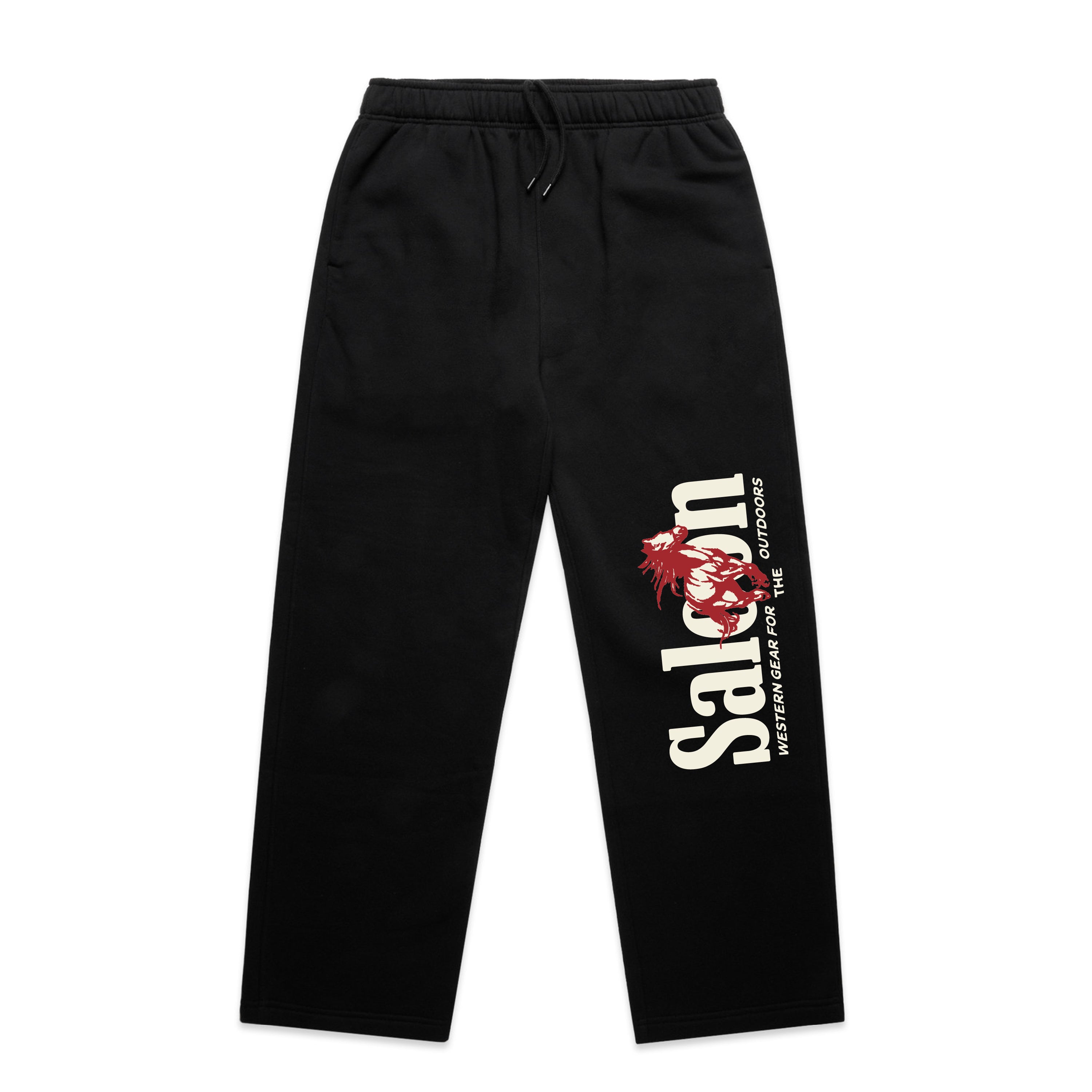 SALOON WILD HORSES - RELAX CUFFLESS SWEATPANTS
