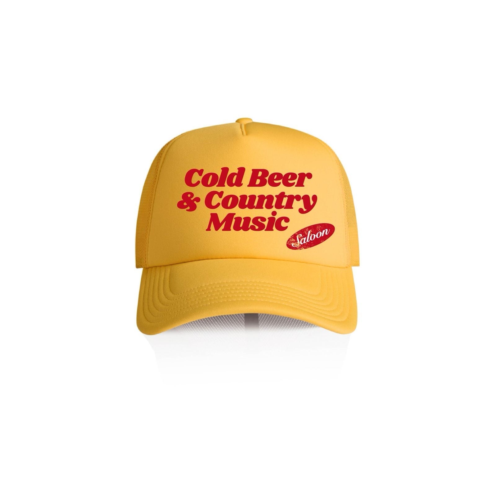 Cold Beer & Country Music - Yellow Trucker