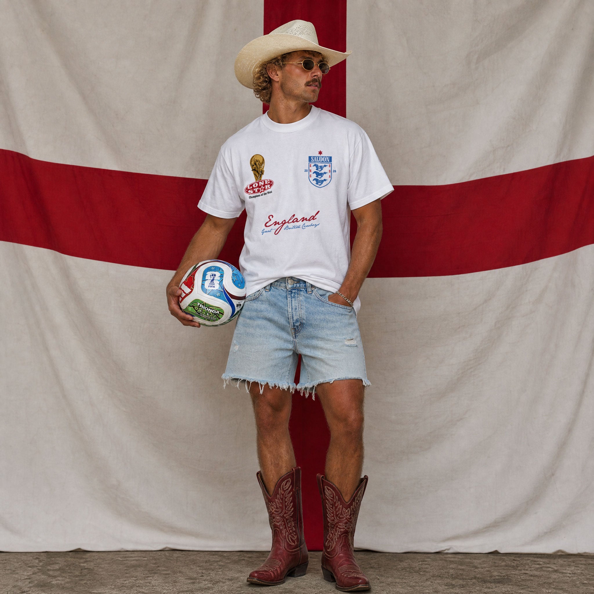 England Lonestar - Heavy Faded Tee